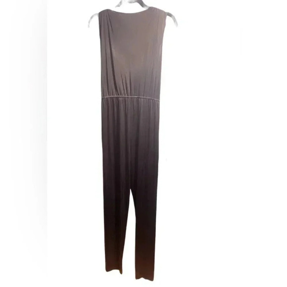 Halston Heritage blck stretch polyester blend day 2 nite straight leg pantsuit 6 - Picture 3 of 5